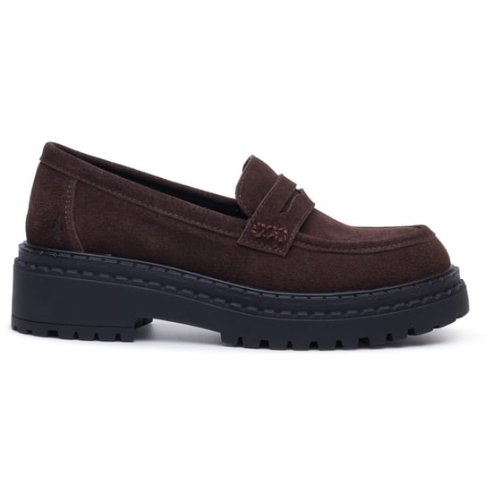 Hush Puppies Odessa Leder Damen Schokoladen Slipper - Image 6