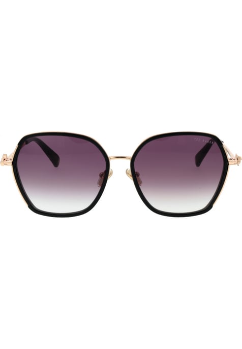 Ted Baker TB1776 Kira 001 glänzende solide schwarzbraune Sonnenbrille mit Farbverlauf - Image 2