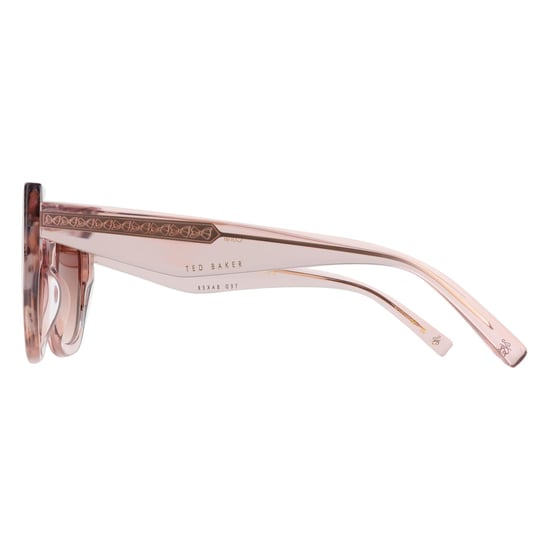 Ted Baker TB1757 Coral 216 Glanzkristall blass rosa braun Sonnenbrille mit Farbverlauf - Image 3