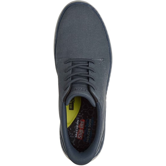 Skechers Hyland Justino Textile Herren Schuhe In Marineblau Mit Schnürung - Image 3