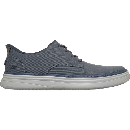 Skechers Hyland Justino Textile Herren Schuhe In Marineblau Mit Schnürung - Image 5