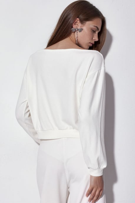 Damen Rundhals-Fleece-Sweatshirt - Image 3