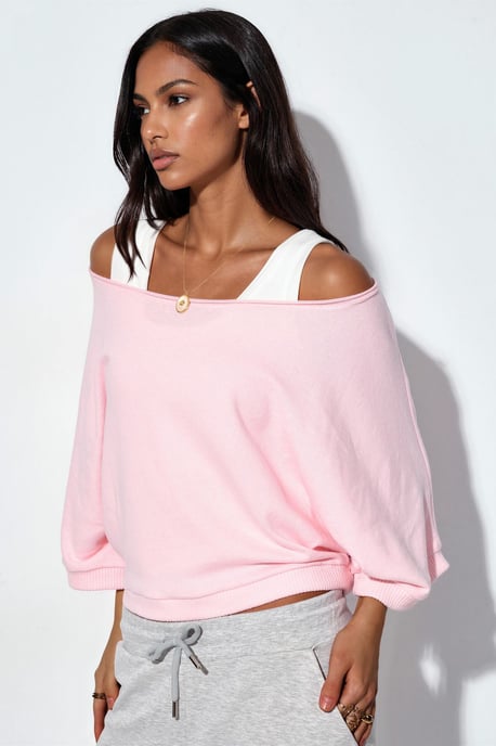 Damen Rippstrick Rundhalsausschnitt Pullover - Image 2