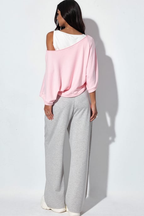 Damen Rippstrick Rundhalsausschnitt Pullover - Image 3
