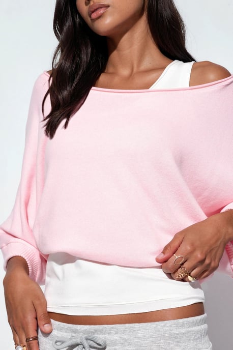 Damen Rippstrick Rundhalsausschnitt Pullover - Image 4