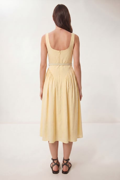 Gürtelloses ärmelloses Midi-Kleid - Image 5