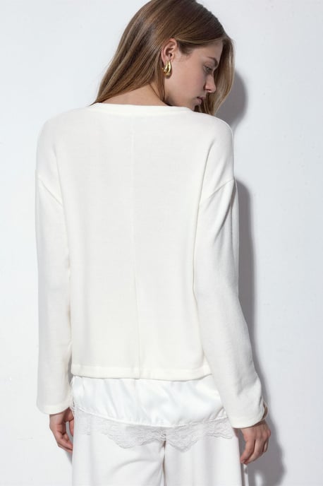 Damen V-Ausschnitt Strickpullover - Image 3