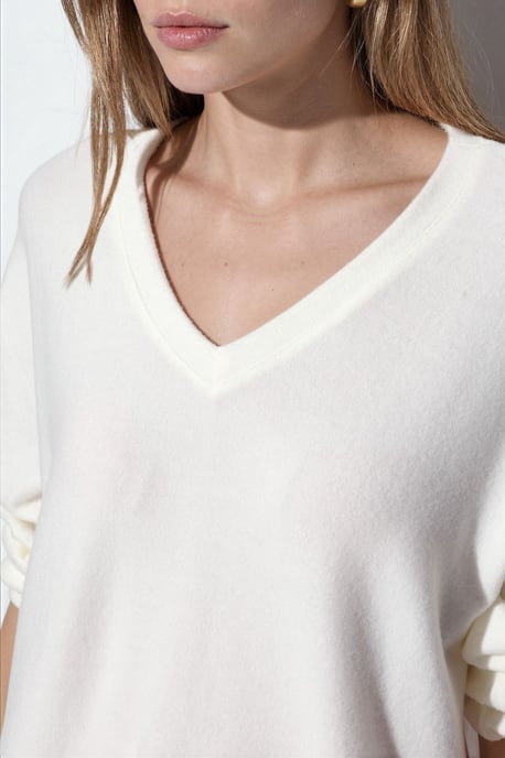 Damen V-Ausschnitt Strickpullover - Image 4