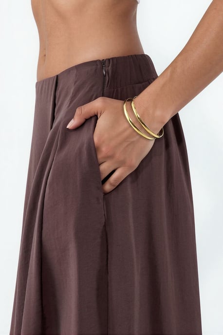Weite Palazzo Modal-Hosen - Image 4