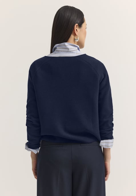 Bugatti Damen Pullover Rundhals Baumwolle Rundhals - Image 2
