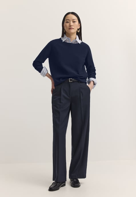 Bugatti Damen Pullover Rundhals Baumwolle Rundhals - Image 5