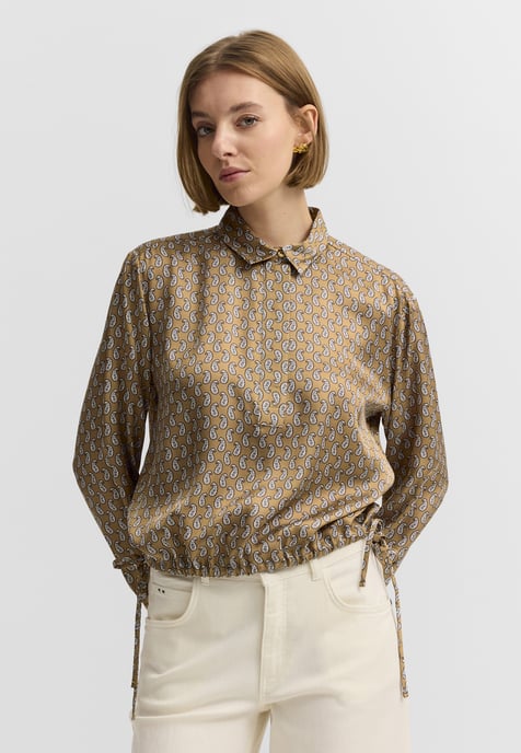 Bugatti Damen Bluse Viskose Grafikprint Hemdkragen - Image 1