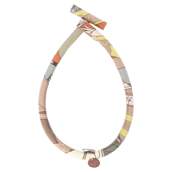 Hermès Brauthalskette PM aus mehrfarbiger Seide - Image 1