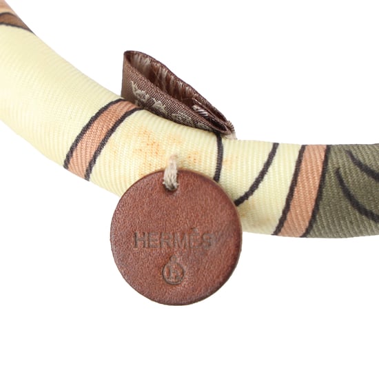 Hermès Brauthalskette PM aus mehrfarbiger Seide - Image 4