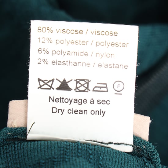 Alaïa Jacquard Minikleid mit Stehkragen in türkisfarbener Viskose - Image 5