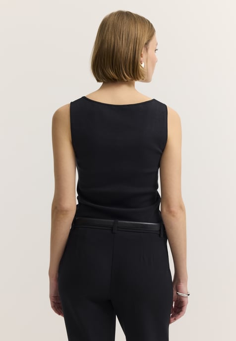 Bugatti Damen Top Baumwoll-Stretch Gerippt - Image 2