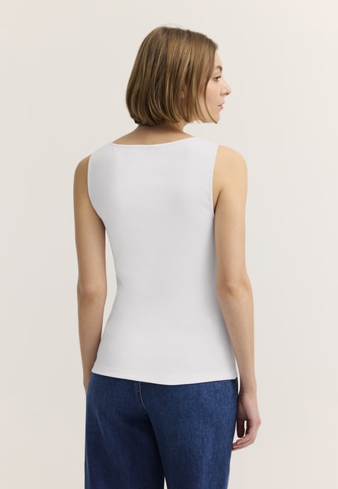 Bugatti Damen Top Baumwoll-Stretch Gerippt - Image 2