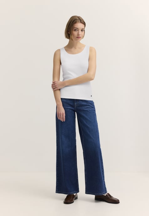 Bugatti Damen Top Baumwoll-Stretch Gerippt - Image 4