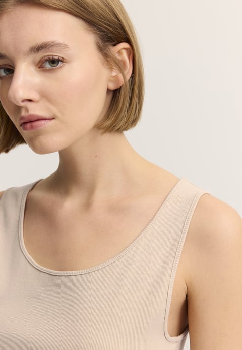 Bugatti Damen Top Baumwoll-Stretch Gerippt - Image 5