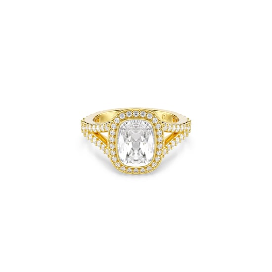 Swarovski 'Una Angelic Cushion' Women's Gold Plated Metal Ring - Gold 5762630 - Image 1