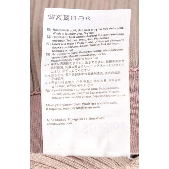 Acne Studios gerippte Strickhose mit geradem Bein aus brauner Viskose - Image 6