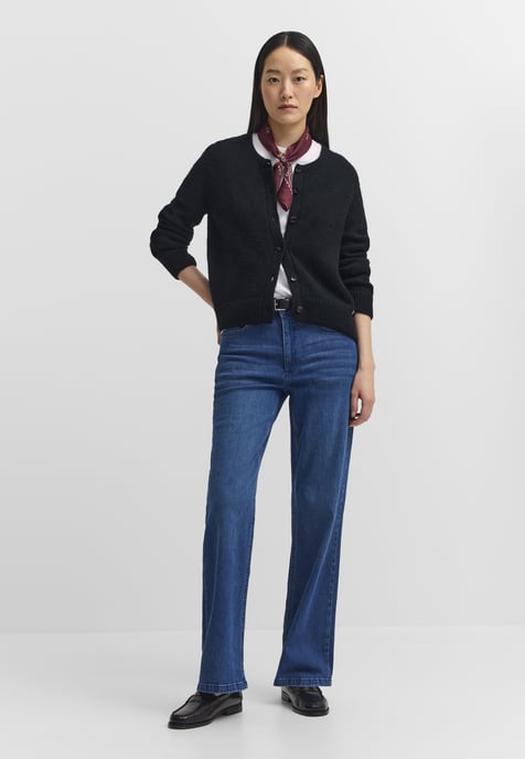 Bugatti Damen Cardigan Alpaka-Mix Rundhals - Image 3