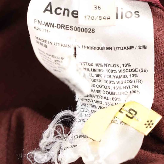 Ärmelloses Midikleid mit Knopfleiste von Acne Studios in Burgunderrot aus Cord - Image 5