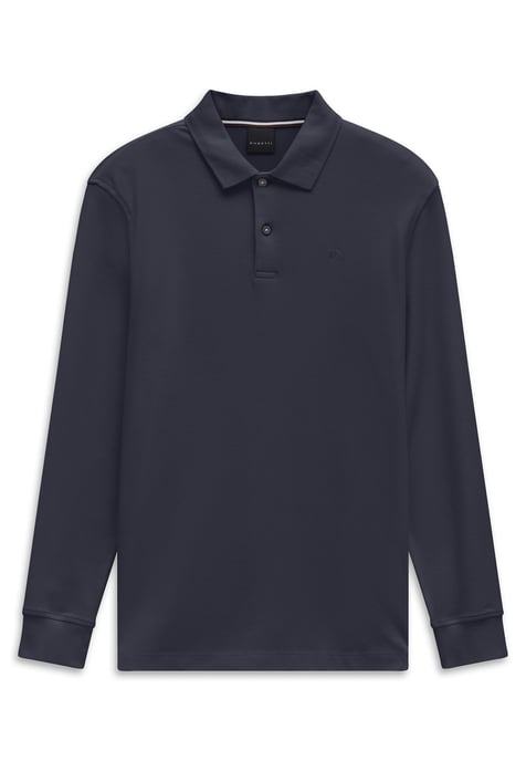 Bugatti Herren Polo-Shirt Baumwolle Langarm - Image 1
