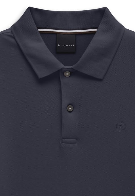 Bugatti Herren Polo-Shirt Baumwolle Langarm - Image 2