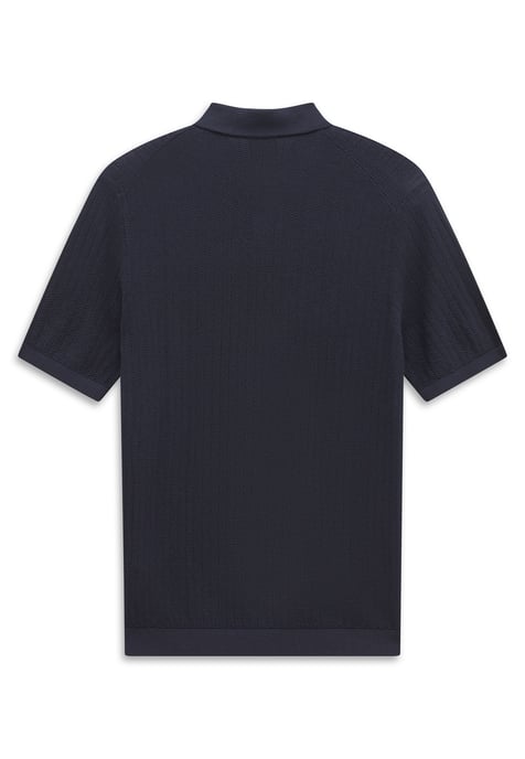 Bugatti Herren Strick-Poloshirt Kurzarm Baumwolle Polokragen - Image 2