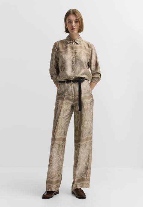 Bugatti Damen Freizeithose Viskosehose Grafischer Print - Image 3