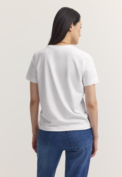 Bugatti Damen T-Shirt Baumwoll-Stretch Rundhals - Image 2