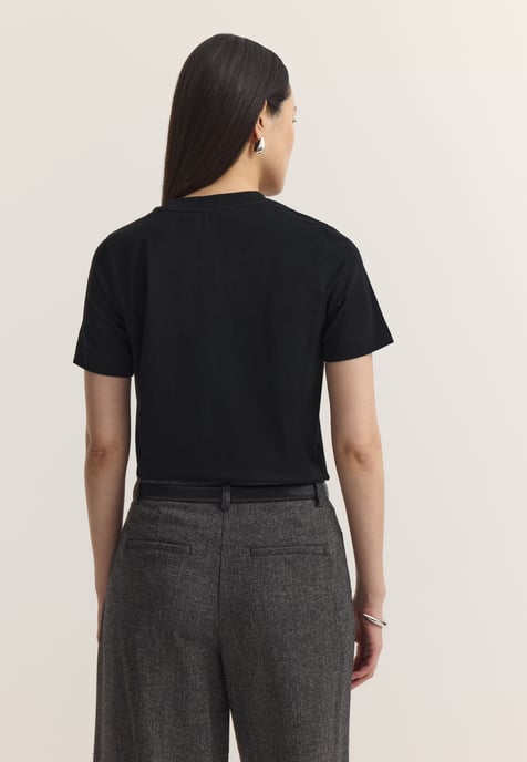 Bugatti Damen T-Shirt Baumwoll-Stretch Rundhals - Image 2