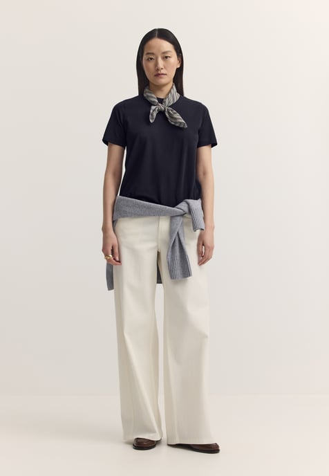 Bugatti Damen T-Shirt Baumwoll-Stretch Rundhals - Image 5
