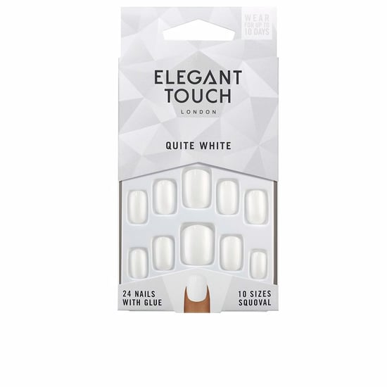 Polished Colour Nails With Glue Squoval #quite White - Image 1