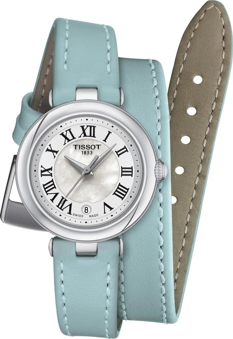 Tissot Bellissima Xs Double Tour Strap Blau Damen Armbanduhr T1260101611301 - Image 1
