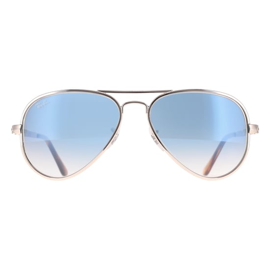 Ray-Ban RB3925 Aviator Max 003/3F Sonnenbrille in Silber-Blau mit Farbverlauf - Image 1