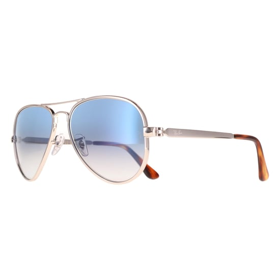 Ray-Ban RB3925 Aviator Max 003/3F Sonnenbrille in Silber-Blau mit Farbverlauf - Image 2