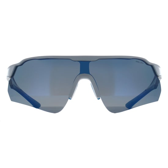 Relay Clearshot C3 glänzend weiß und blau blau revo polarisierte Sonnenbrille - Image 1
