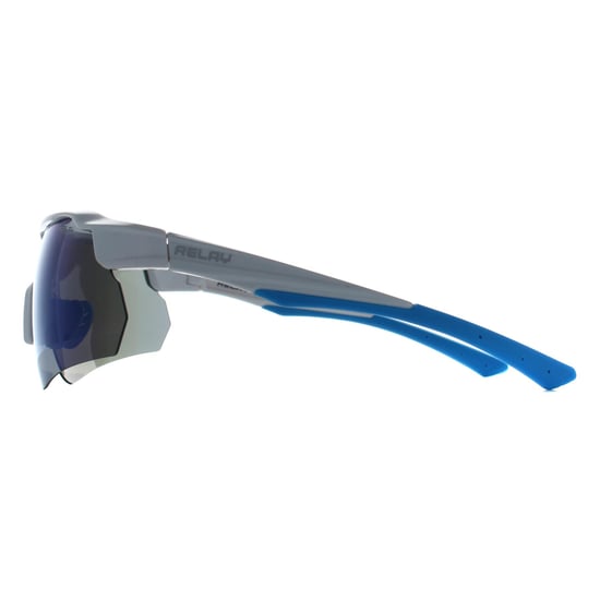 Relay Clearshot C3 glänzend weiß und blau blau revo polarisierte Sonnenbrille - Image 3
