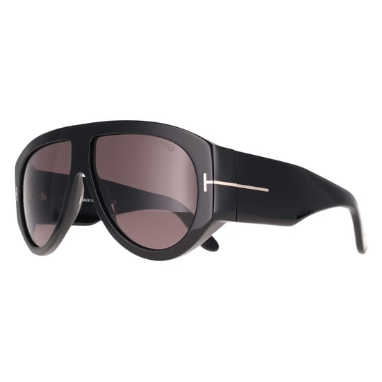 Tom Ford Bronson FT1044 01A glänzend schwarz grau leicht verspiegelt Sonnenbrille - Image 2