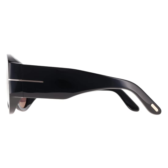Tom Ford Bronson FT1044 01A glänzend schwarz grau leicht verspiegelt Sonnenbrille - Image 3