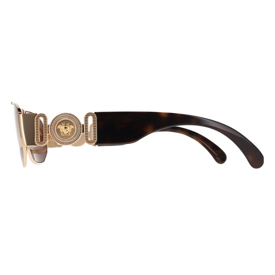 Versace VE2287 100273 Sonnenbrille in Gold und Dunkelbraun - Image 3