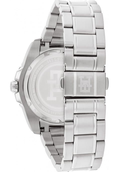 Tommy Hilfiger Th85 Gmt Silber Herren Armbanduhr 1792131 - Image 3