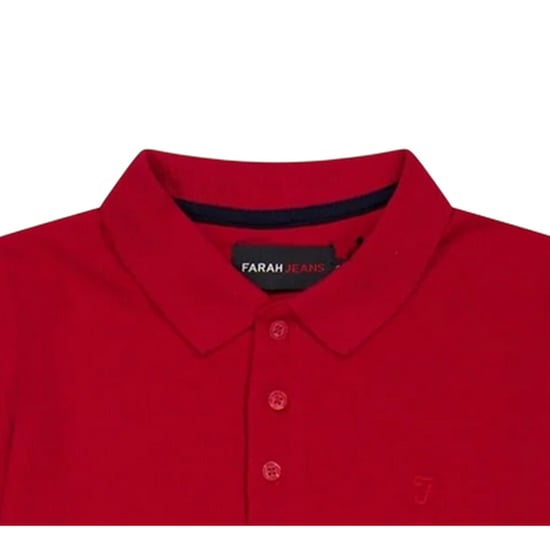 Farah - "Bugsworth" Poloshirt für Jungen, kurzärmlig (Dunkelrot) - Image 3