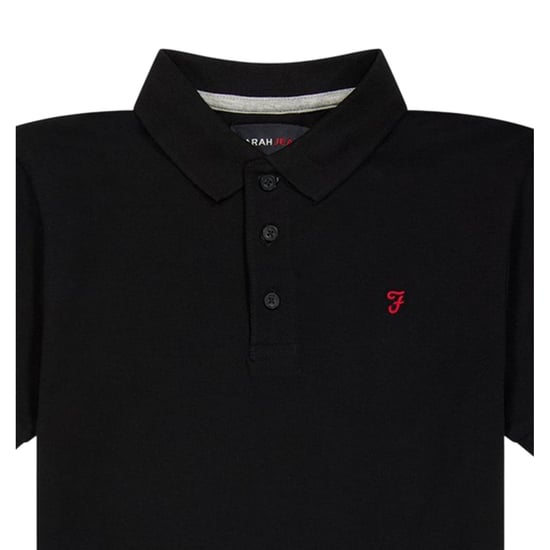 Farah - "Bugsworth" Poloshirt für Jungen, kurzärmlig (Schwarz) - Image 3