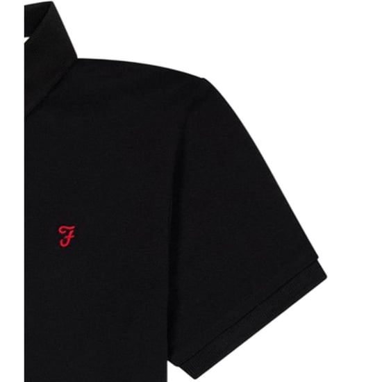 Farah - "Bugsworth" Poloshirt für Jungen, kurzärmlig (Schwarz) - Image 4