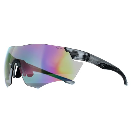 Relay Vector Edge X2 C3 matt transparent grau und schwarz rosa revo Sonnenbrille - Image 2