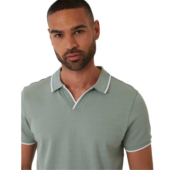 Threadbare - "Marriage" Poloshirt für Herren, Mit Kragen (Salbei) - Image 4