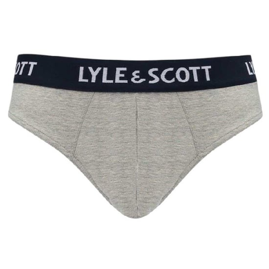 Lyle & Scott - Slips für Herren, Streifen mit Logo (3er-Pack) (Grau/Weiß/Schwarz) - Image 4